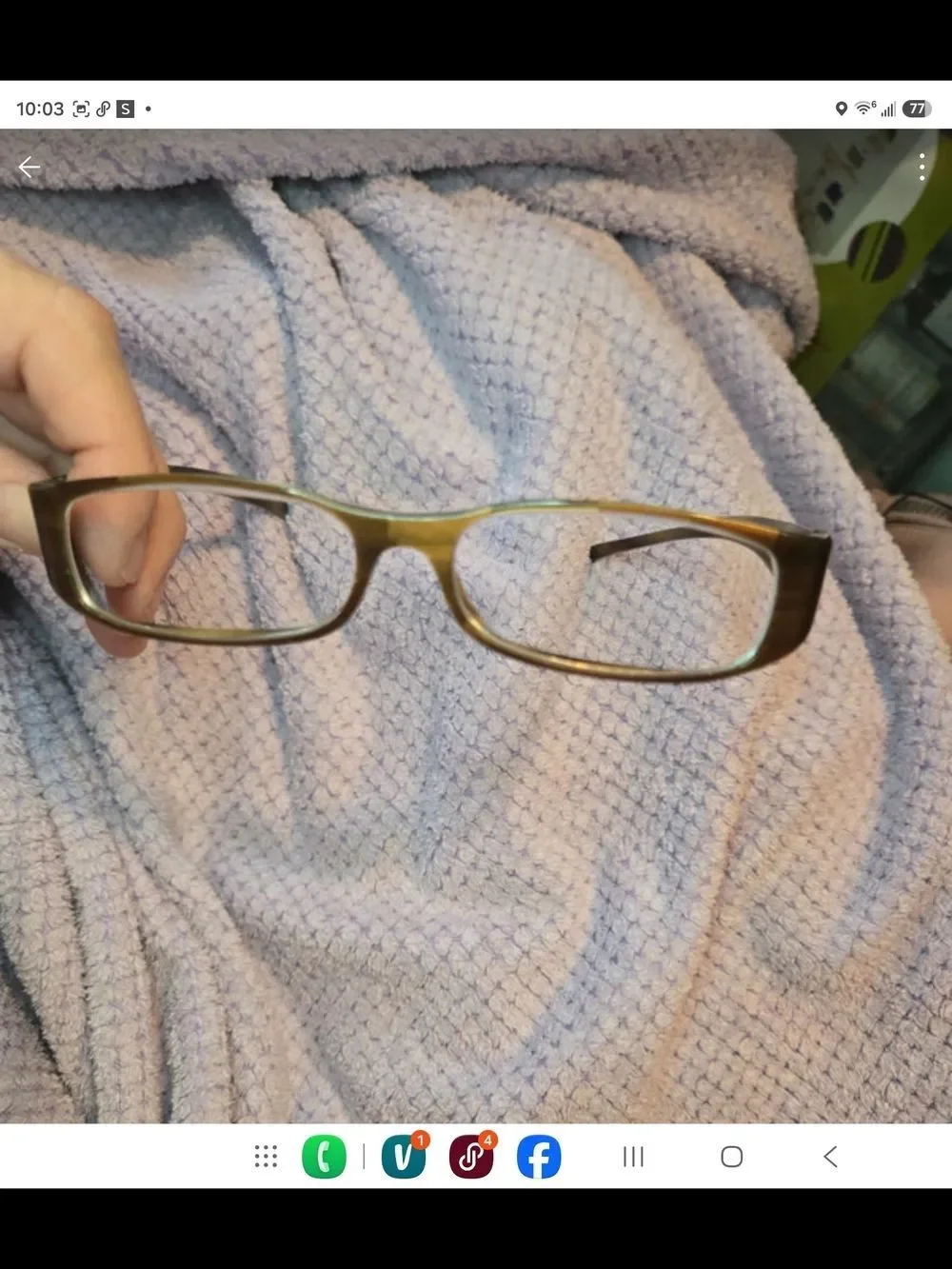 Gucci Women's Olive Green Rectangular Eyeglasses